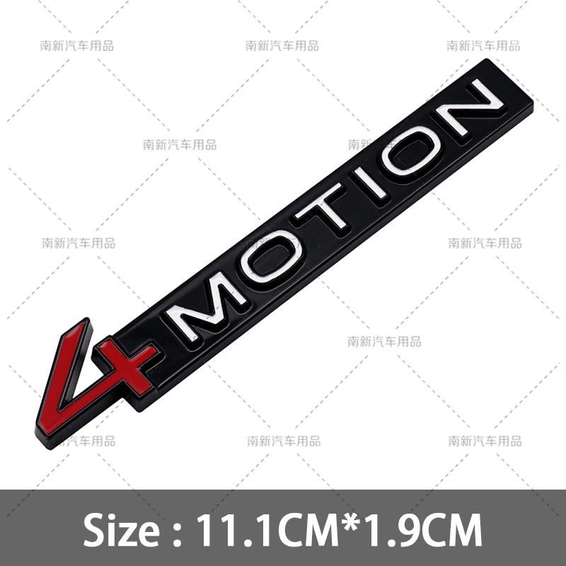 3D Metal 4 Motion Badge Rear Trunk 4Motion Emblem Car Body Stickers For GOLF R GTI 6 7 8 MK5 MK6 MK7 MK8 Car Styling Accessories