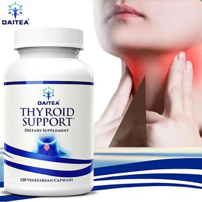 Capsules de Soutien Thyroïdien, Iode Vitamine B‑12 Sélénium L‑Tyrosine Complément Alimentaire à base de Plantes, 120 Capsules