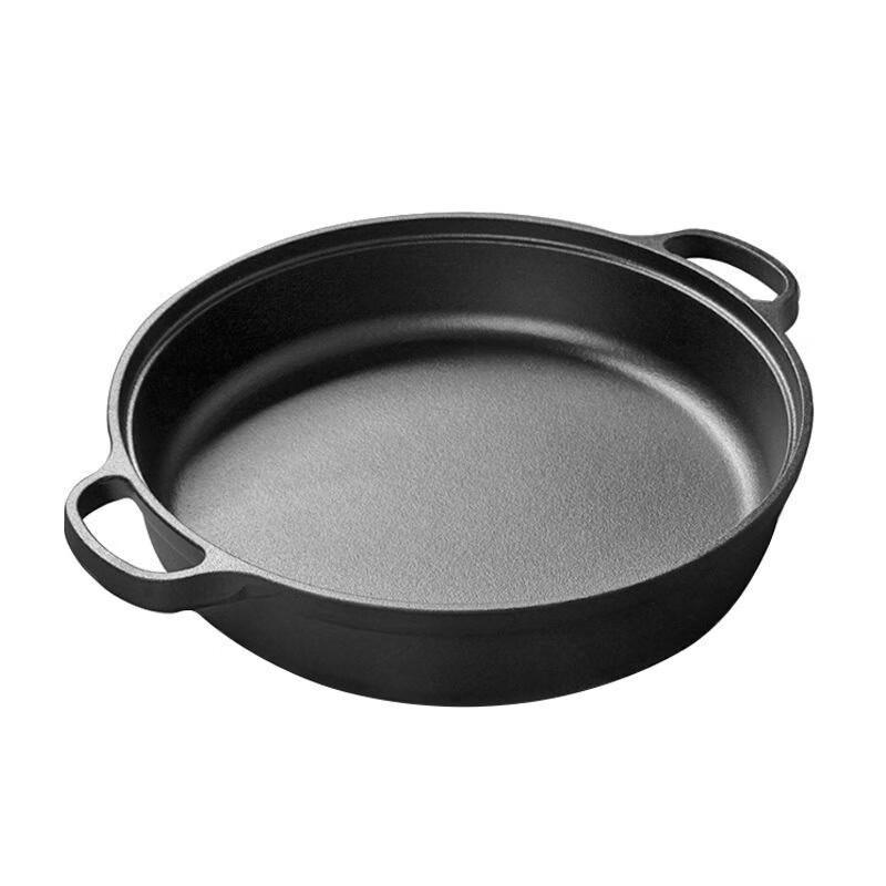 Wutuo 31cm Vintage Cast Iron Deep Frying Pan