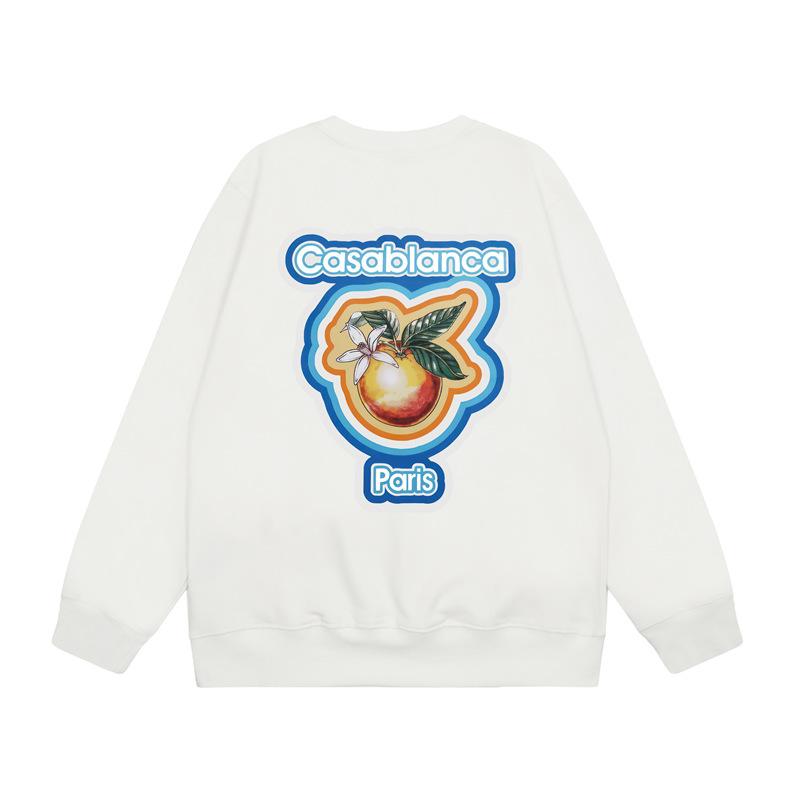 Casa spring and summer fantasy door starry sky castle casa letter long sleeve crew neck sweater couple T-shirt men and women couples