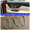 Inner Door Handle Frame Bowl Decoration Cover Trim Fit For Nissan Rogue / X-trail T32 2014 - 2016 Chrome Interior Accessories