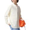 Uniqlo X JW Anderson Collaboration SS25 Embroidered Logo Long Sleeve Polo Shirt Unisex tops White 476226-01