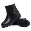 Cotton shoes short boots soft leather non-slip middle-aged mother thickened winter middle-aged and elderly velvet warm cotton boots flat bottom soft s