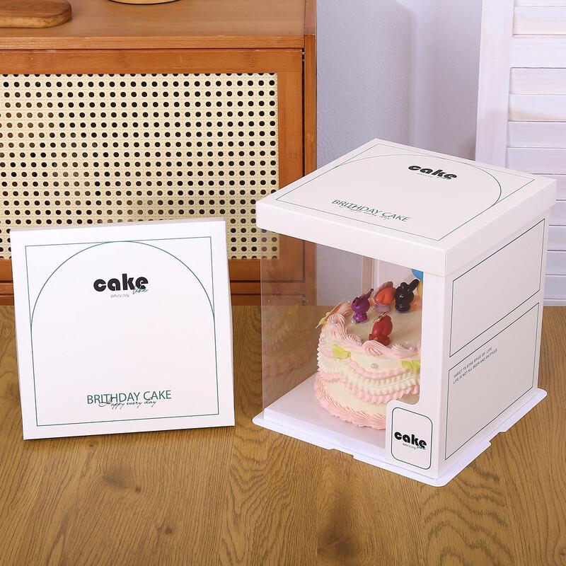 Changbaosen Translucent Birthday Cake Packaging Boxes 6-inch