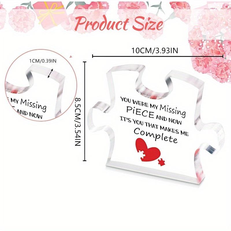 Romantic Puzzle Plaque - Valentine's & Anniversary Gift for Couples