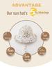 Baby Girl Floral Mesh Sun Hat - Breathable Summer Protection