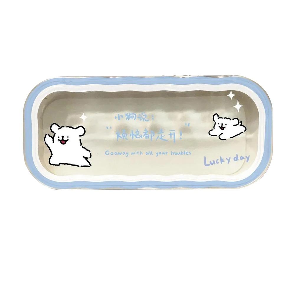 Plastic Puppy Glasses Case Visible Transparent Sunglasses Storage Box Cartoon Animals Portable Glasses Protective Case Gifts