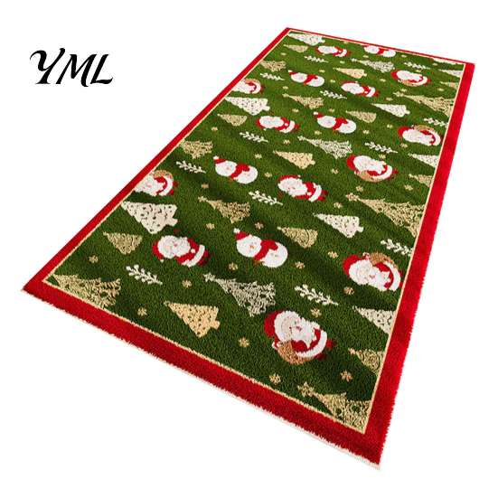 Holiday Area Rug for Living Room Christmas Bedroom Rug, Soft Imitation Cashmere Non-Slip Washable Festive Easy Care Floor Runner Entryway, Room,