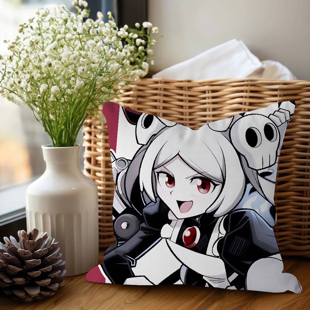 S-SKULLGIRLS Наволочка для спальни и гостиной, декоративная наволочка для подушки на диван 16x16Inch