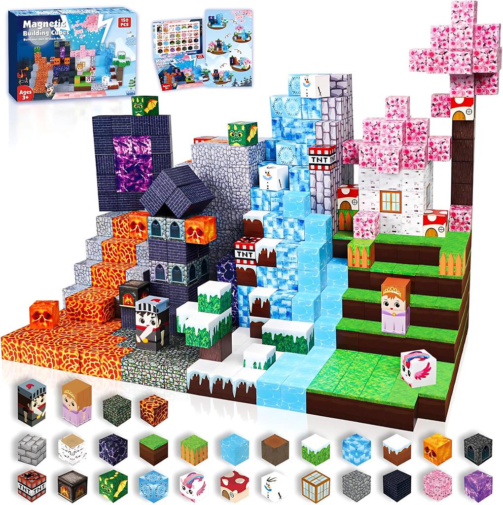 Creative Street View Magnetic Building Block Bricks Architectural Kit Diy Model Kids Tech Toy For Kid Gift