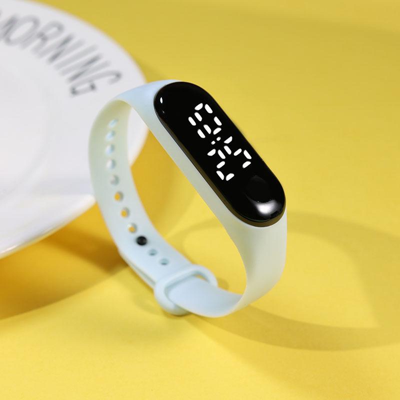 Waterproof White Light LED Sports Watch for Primary & Middle School Students