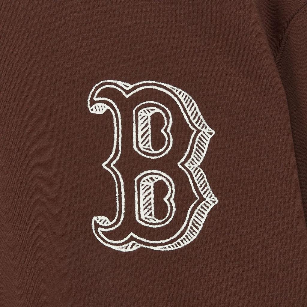 New MLB Overfit Boston Red Sox Sweatshirts Unisex Brown 3AMTB0434-43BRD