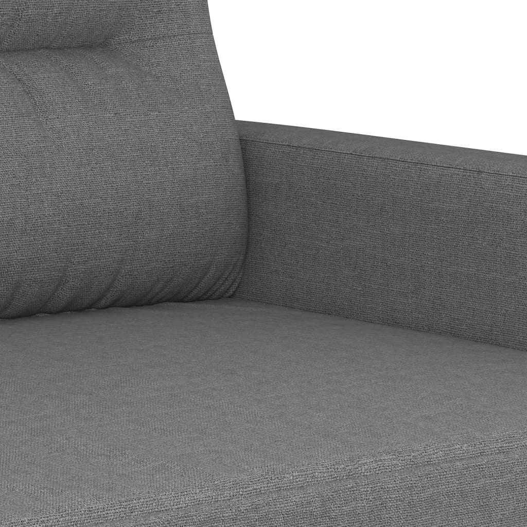 Vidaxl 3-Cz. Relaxation Set With Cushions, Dark Grey, Fabric
