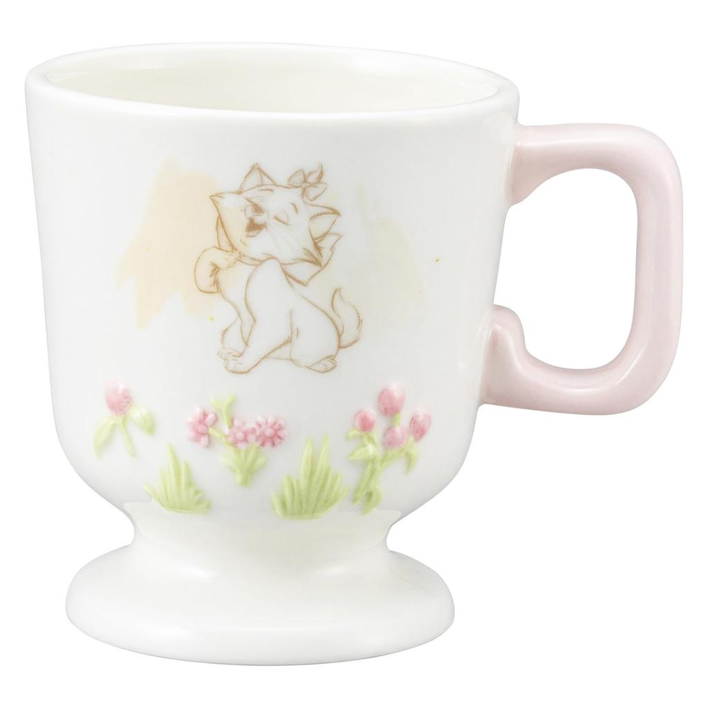 Sun Art Disney Marie Flower Relief "Fashion Kit" Mug, Approx. 210ml, SAN4046-1