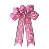 Holiday 25cm Delightful Bow Decoration In White Pink And Blue For Merry Christmas Celebrations