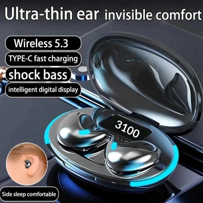 Mini Wireless Bluetooth Earphones With Free Freebie Bt5.3 Sleeping Earbuds Stereo Sport Headset