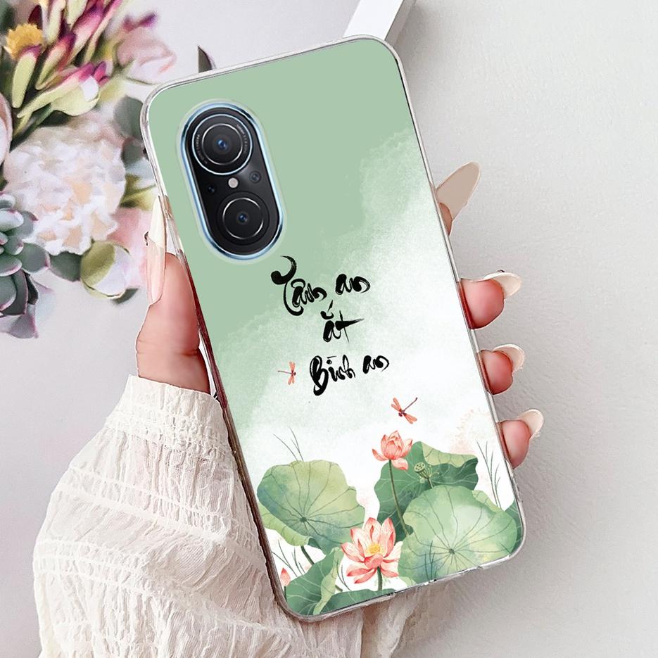 For Huawei Nova 9 SE Case Nova9 Pro Luxury Flowers Painted Cover Soft Slim Phone Case For Huawei Nova 9 Pro Nova9 SE Fundas Bags