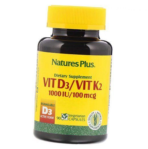 

Вітамін Д3 К2, Vit D3/Vit K2, Nature s Plus 90вегкапс (36375128) 90vcaps