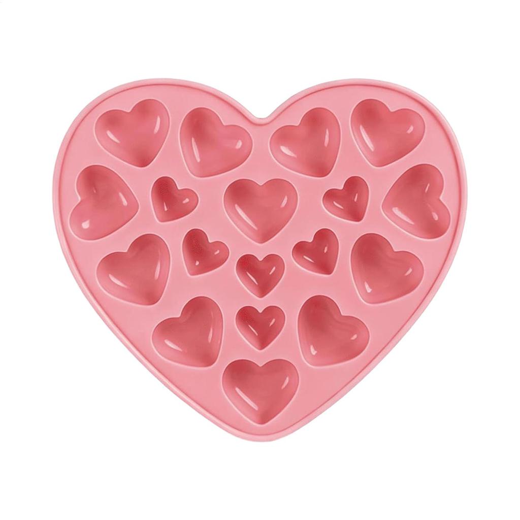 Love Silicone Chocolate Mold Silicone Heart Candy Jelly Baking Set Ice Cake Mould Candle Soap Making Set Valentine's Day Gifts