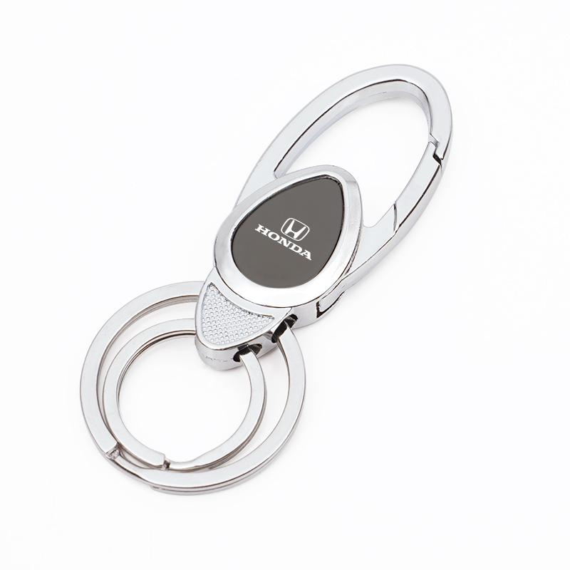 Car Keychain Key Ring Auto Logo Key Holder Accessories For Honda CRV Civic FIT Accord Jazz Stepwgn Prelude Insight Odyssey Pilot XI6