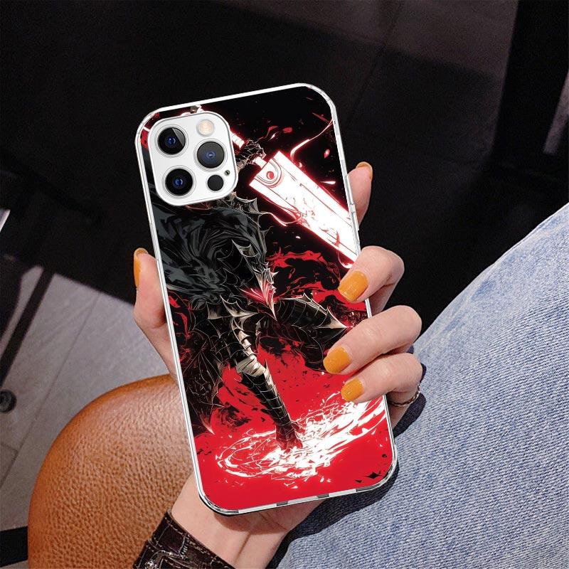 G-Guts B-Berserks Anime Phone Case For iPhone 17 Air 16 Pro Max 16E 15 + 14 Plus 11 12 13 Mini 7 8 SE Gift Print Cover Fundas