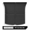 For Tesla Model Y Juniper 2025 Rear Trunk Mats Full Coverage Trunk Cover Seat Backrest Protective Pad Cargo Liner Anti Dirty Mat