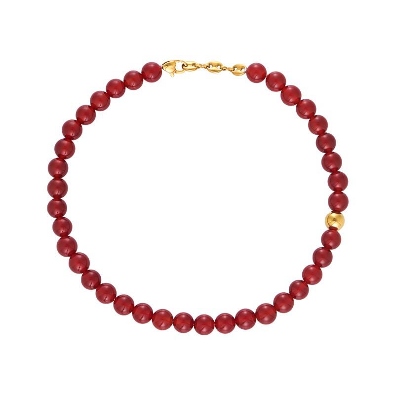 Ancola 2024 Red Retro Oval Pearl Earrings - Autumn & Winter Collection