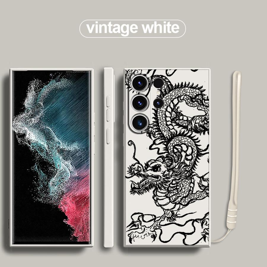 Case for Samsung Galaxy S25 S20 FE S21 Plus S23 S22 S24 Ultra Note 20 10 Ultra S25Edge Phone Cover Cool Dragon