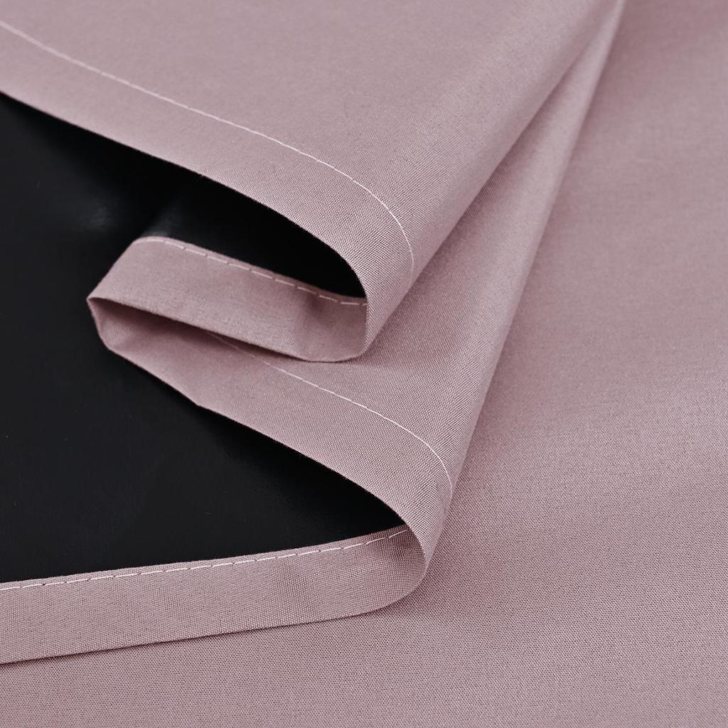 SHEIN Yafang Rod Pocket Blackout Curtains - Solid Color, Insulated, Sun Protection for Living Room & Balcony.