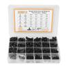 1220Pcs Hex Socket Screw Nut Washer Kit Assortment Cap Head Carbon Steel M2 M3 M4 M5 Black