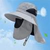 Caps Mask Set Bucket Hat Sunscreen Sun Hat Fishing Caps Fisherman Hat  Climbing