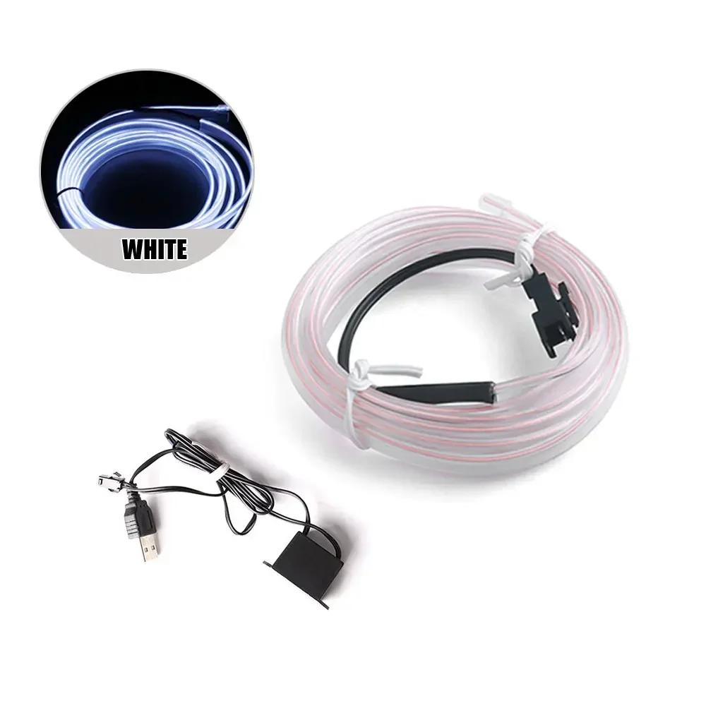 3meters Car Interior Decoration Atmosphere Ambient Light Tube Flexible LED Strip Neon Lamp Glow String Light Car Interior Strips