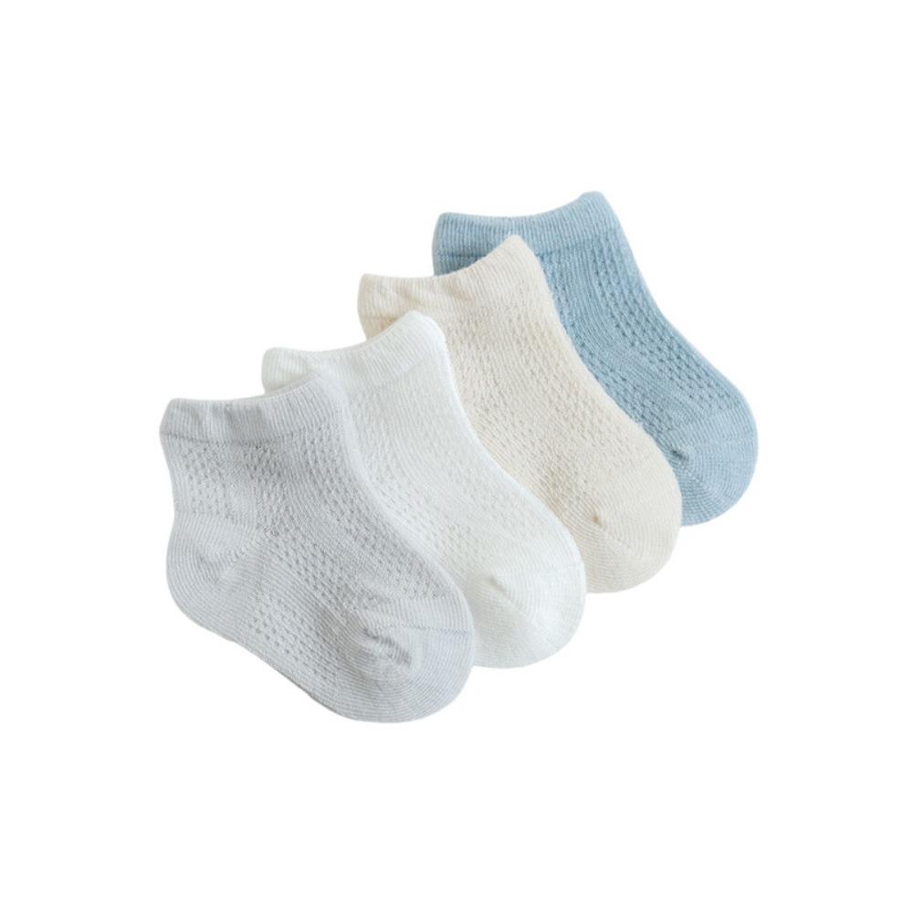 4Pairs Cotton Baby Ruffle Socks Hollow Toddle Short Socks Cute Kids Mesh Tube Socks  First Walkers