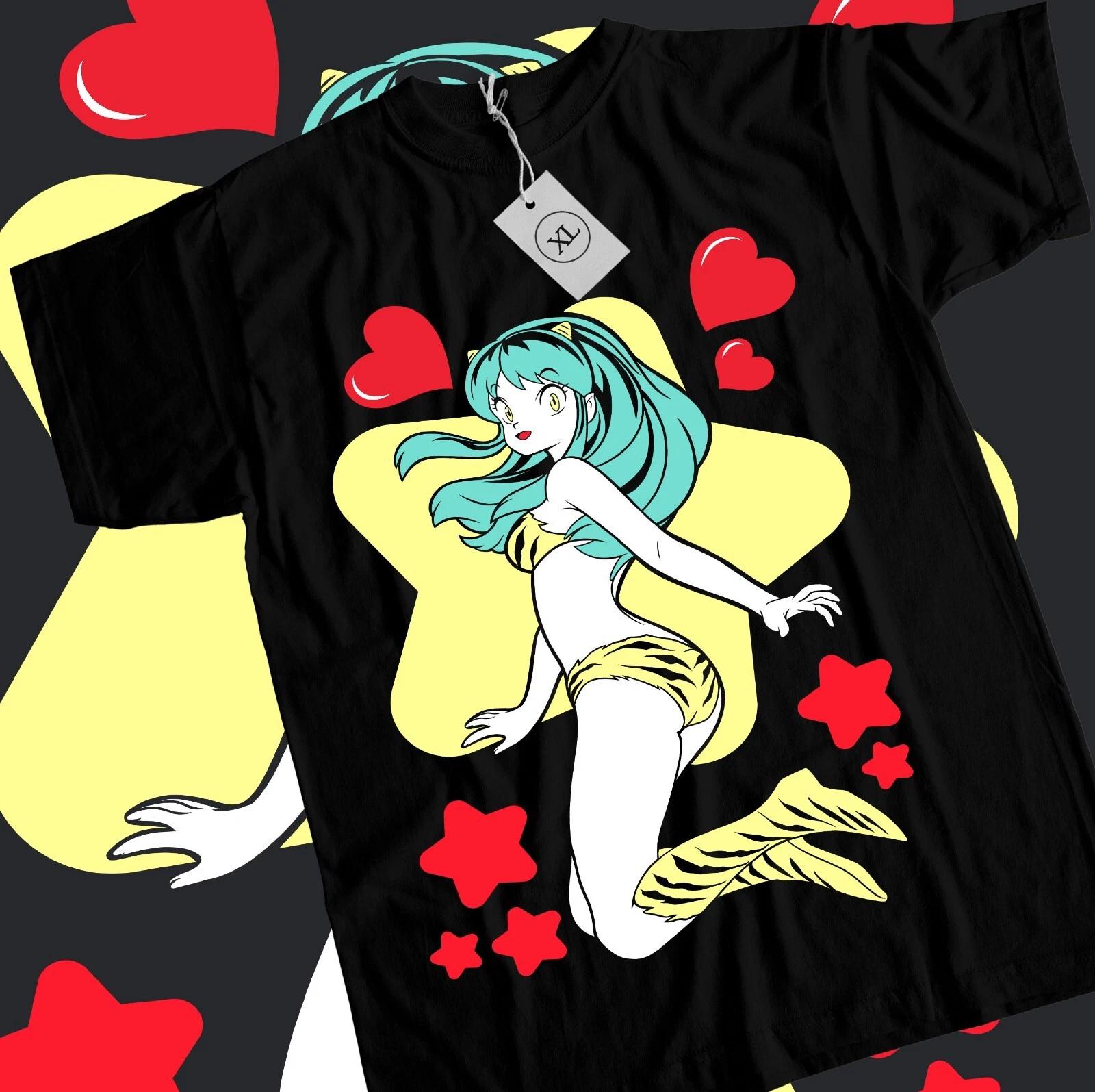 Футболка Lum Urusei Yatsura Darling No Baka Girl Kawai Аниме Девушка Футболка Все Размеры 3XL