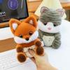Cute Cat Plush Desk Ornament – Small Cloth Doll, Study Buddy, Birthday Gift