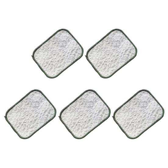 1/2/5/10Pcs Wood Fiber Dishwashing Cloth Double-Sided Cleaning Cloth with Silver Silk Fabric Reusable Kitchen Towel