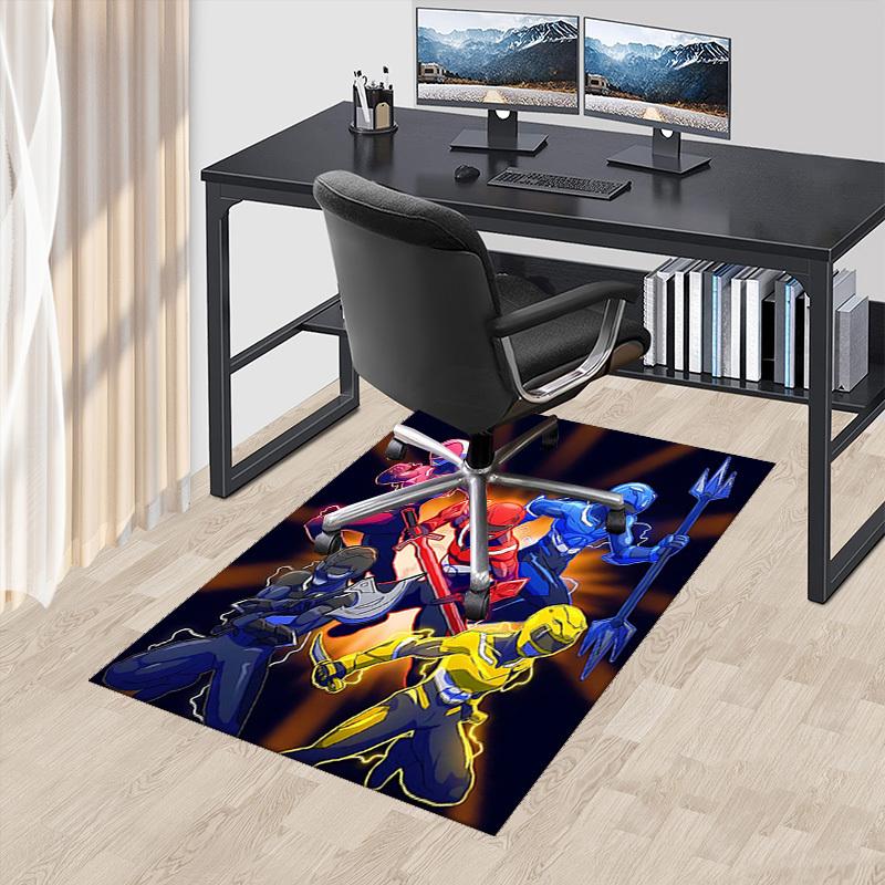 

1pc Power Rangers Anime Cartoon Design Office Chair Mat Non-Slip Carpet for Home Decor, Living Room, Bedroom, Game Room - Ideal Gift for Fans.T058 60cm by 90cm