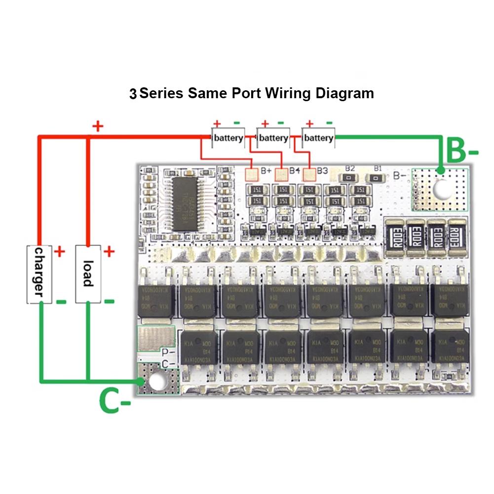 3S/4S/5S Bms 3.2v 3.7v 100A Li-ion Lmo Ternary Lithium Battery Protection Circuit Board Li-polymer Balance Charging Module