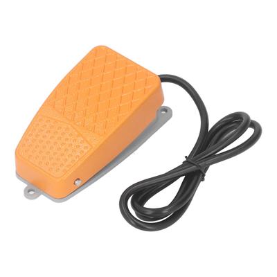 250V Foot Switch Silver Contact Anti Slip Aluminum Alloy Shell Foot Power Control for Table Saw Normally Closed