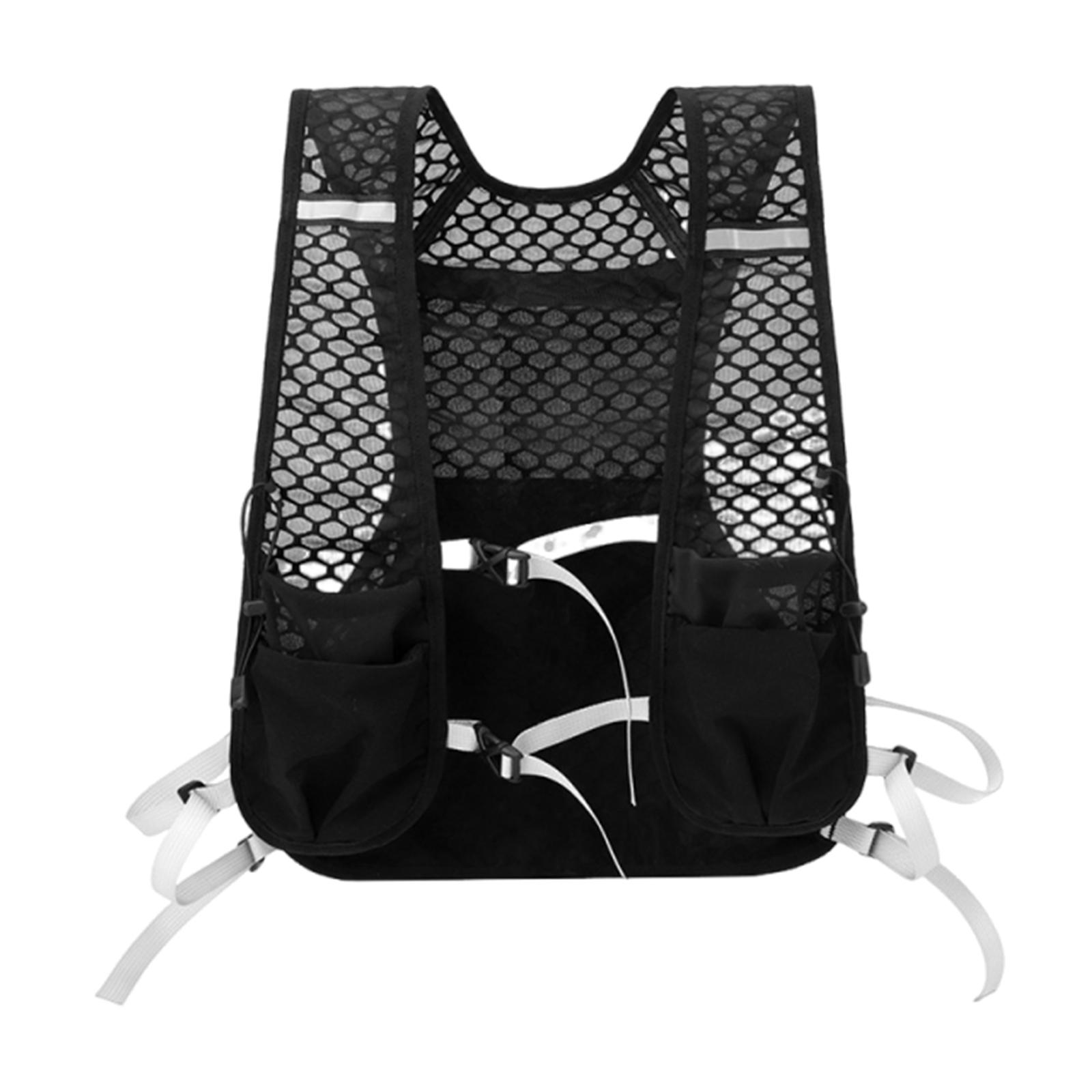 Mountaineering Backpack Large Capacity Lightweight Running Water Bag Breathable Hiking Vest Bag for Phone Small Items Storage