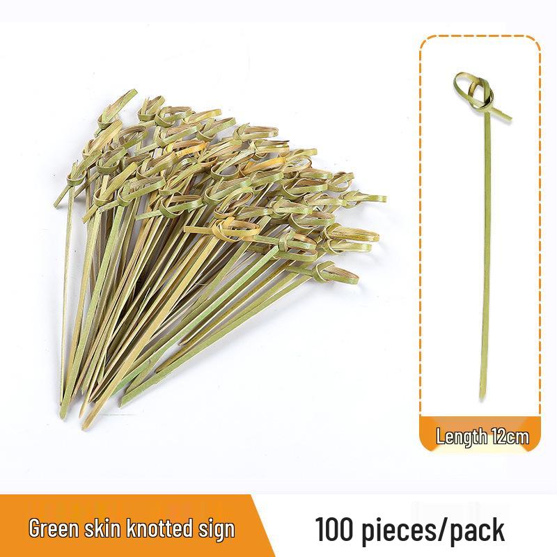 Одноразовые бамбуковые шпажки для фруктов и коктейлей - Креативные цветочные пики и вилочки