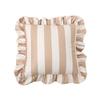 New Striped Pillow Case Cover Lotus Leaf Skirt Edge Velvet Pillowcase Home Decor Soft Bedding Pillow Cover Couch Bedroom