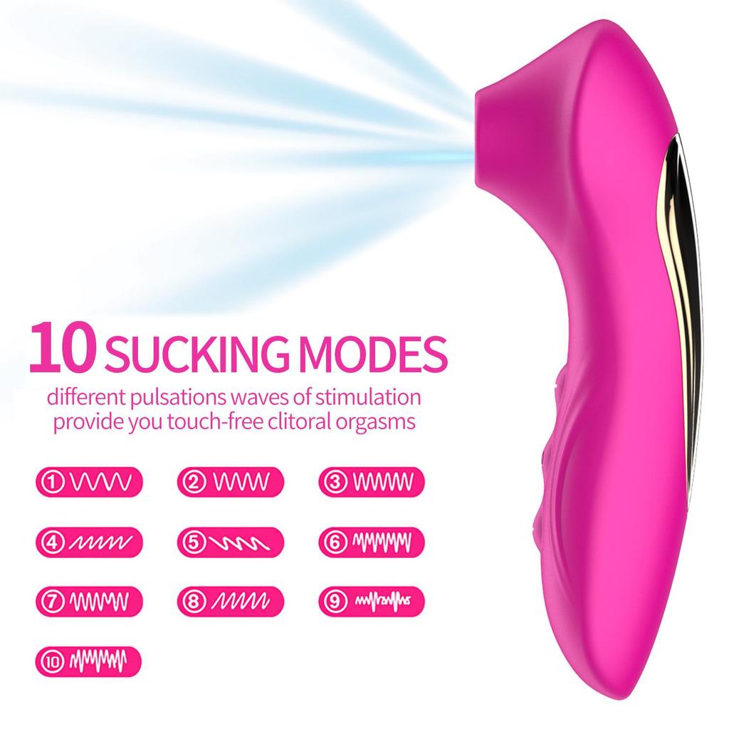 Damen 10-Modi Klitoris-Saugvibrator & G-Punkt Teaser