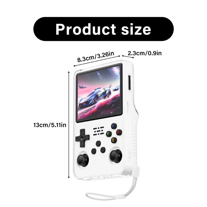 Shock Absorbing Case Shell with Precise Cutout for R36S Handheld Game Console Offer Full Body Protective & Enhances Grip