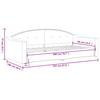 Daybed Black 90x200 Cm Fabric