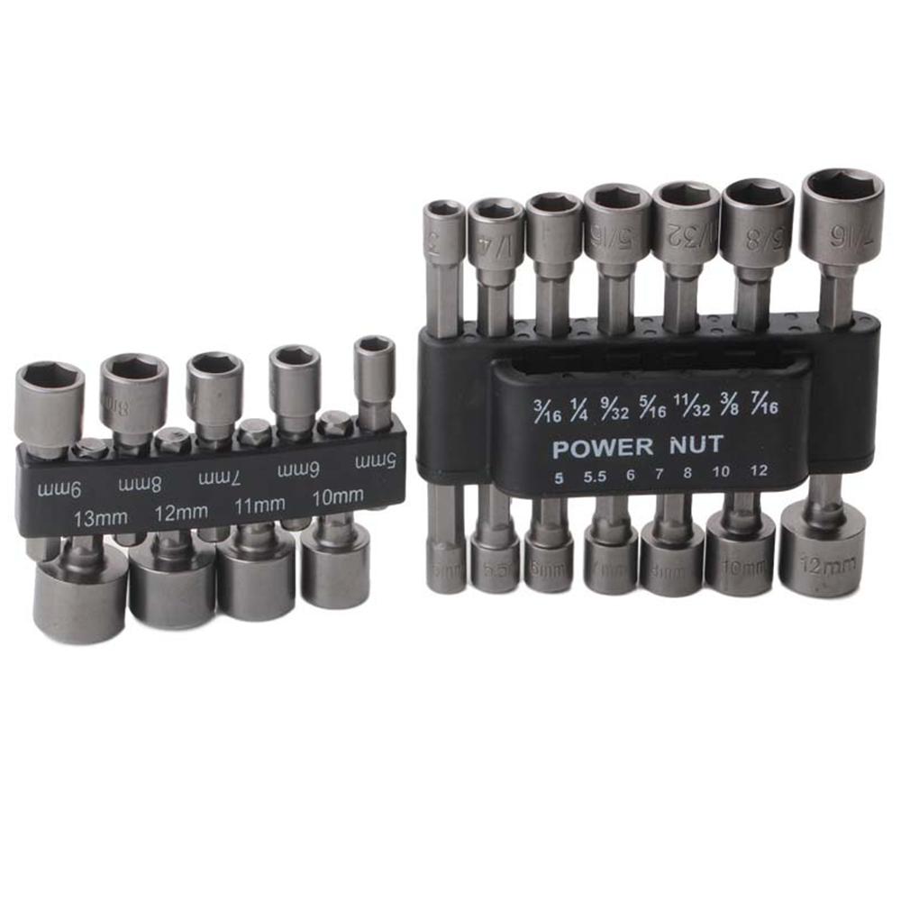 Hexagon Socket Screw Socket Pneumatic Pneumatic Pneumatic Screwdriver Insert 9 Pieces 14 Electric Screwdriver Tapping Screw 45#