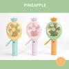 Pineapple Carrot Handheld Fan Press Misting Summer Cooling Fan Lightweight Portable Travel Outdoor Manual Mist Spray Personal Fan