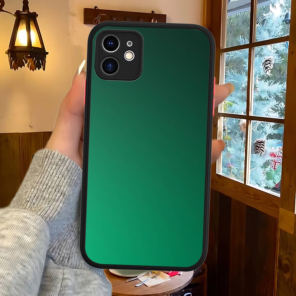 Popular Classic Solid Color For IPhone 11 12 13 14 15 16 Pro Max Plus Matte Translucent Phone Cover