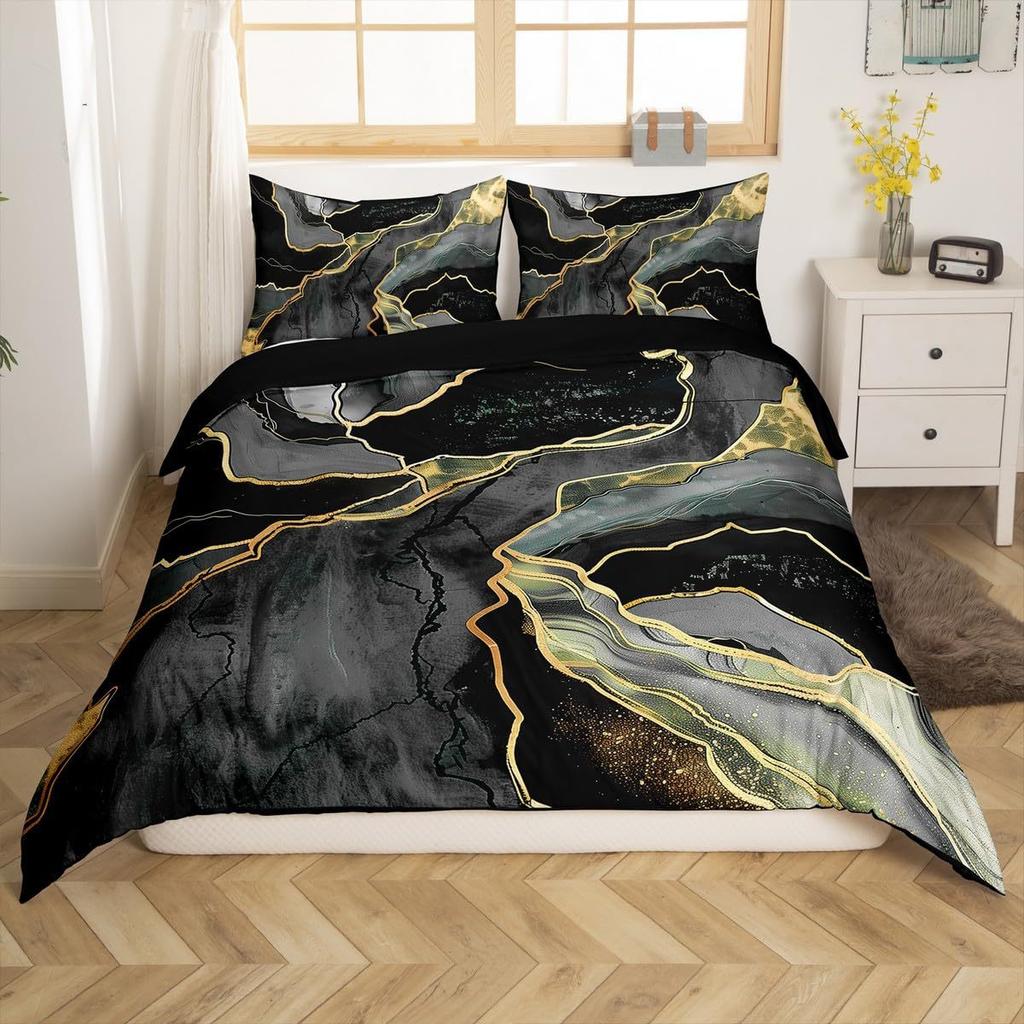 Spotted Pattern Down Comforter Set Bedding Set 3-piece Duvet Cover Set