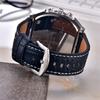 Oulm HP1349 Men's Sport Quartz Wristwatch Super Big Dial Decorative Compass Business Style Leather Band New Large Dial for Men